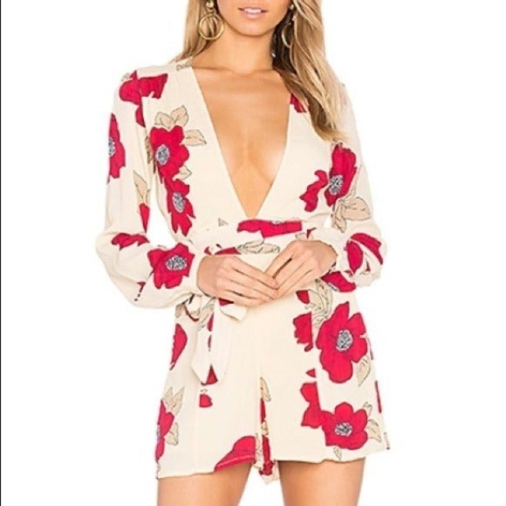 Privacy Please Romper Women's Size Small Concord Floral
